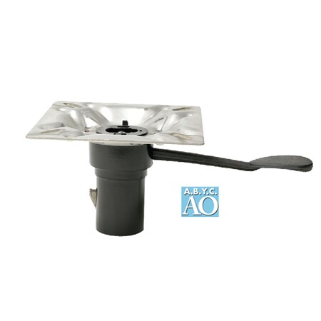 Attwood Attwood 238153-7 238 Series Plated Steel Seat Mount - 3 Degree Tilt, Forward Handle 238153-7